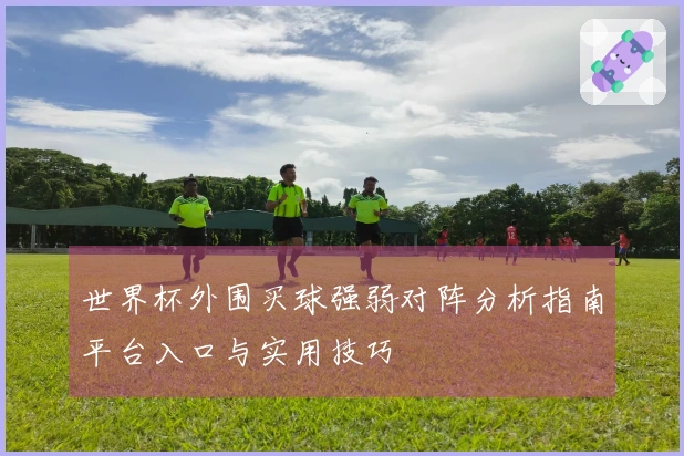 世界杯外围买球强弱对阵分析指南平台入口与实用技巧